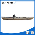 LLDPE cheap fishing kayaks boat with pedal and rudder system